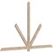 Ekena Millwork Kennewick Smooth Timber Gable Bracket, Douglas Fir, 96"W x 60"H x 1 1/2"D x 3 1/2"F, 15/12 Pitch GBW096X60X0204KEN00SDF - alternate 2